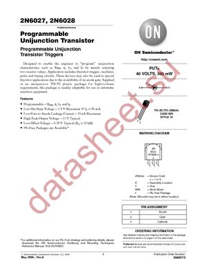 2N6028RLRA datasheet  